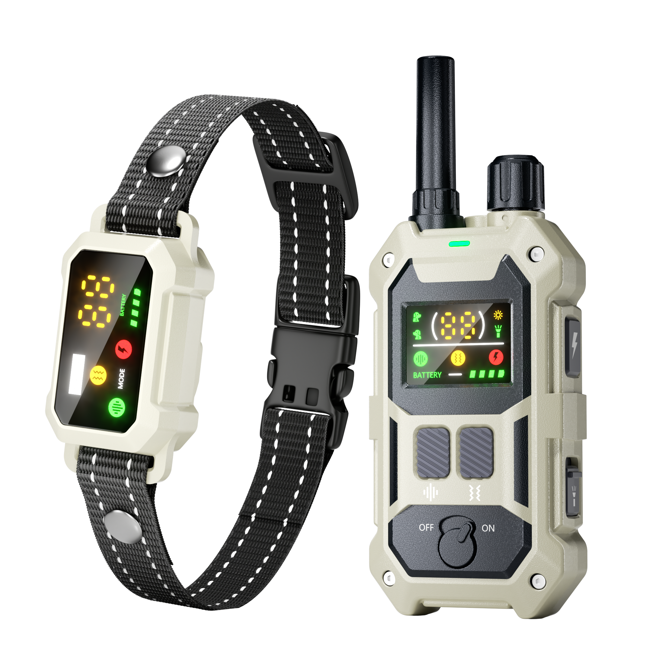 BLACKDOG Military Dog Shock Collar (white)