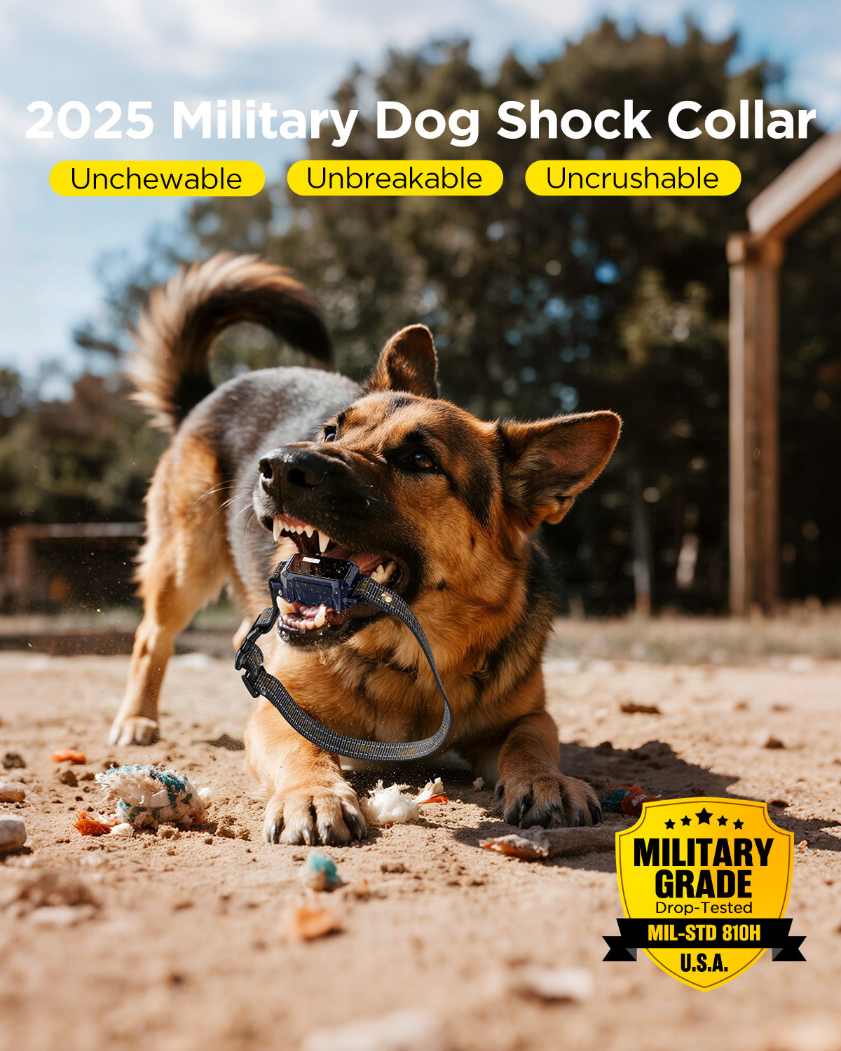 BLACKDOG Military Dog Shock Collar (Dark blue)