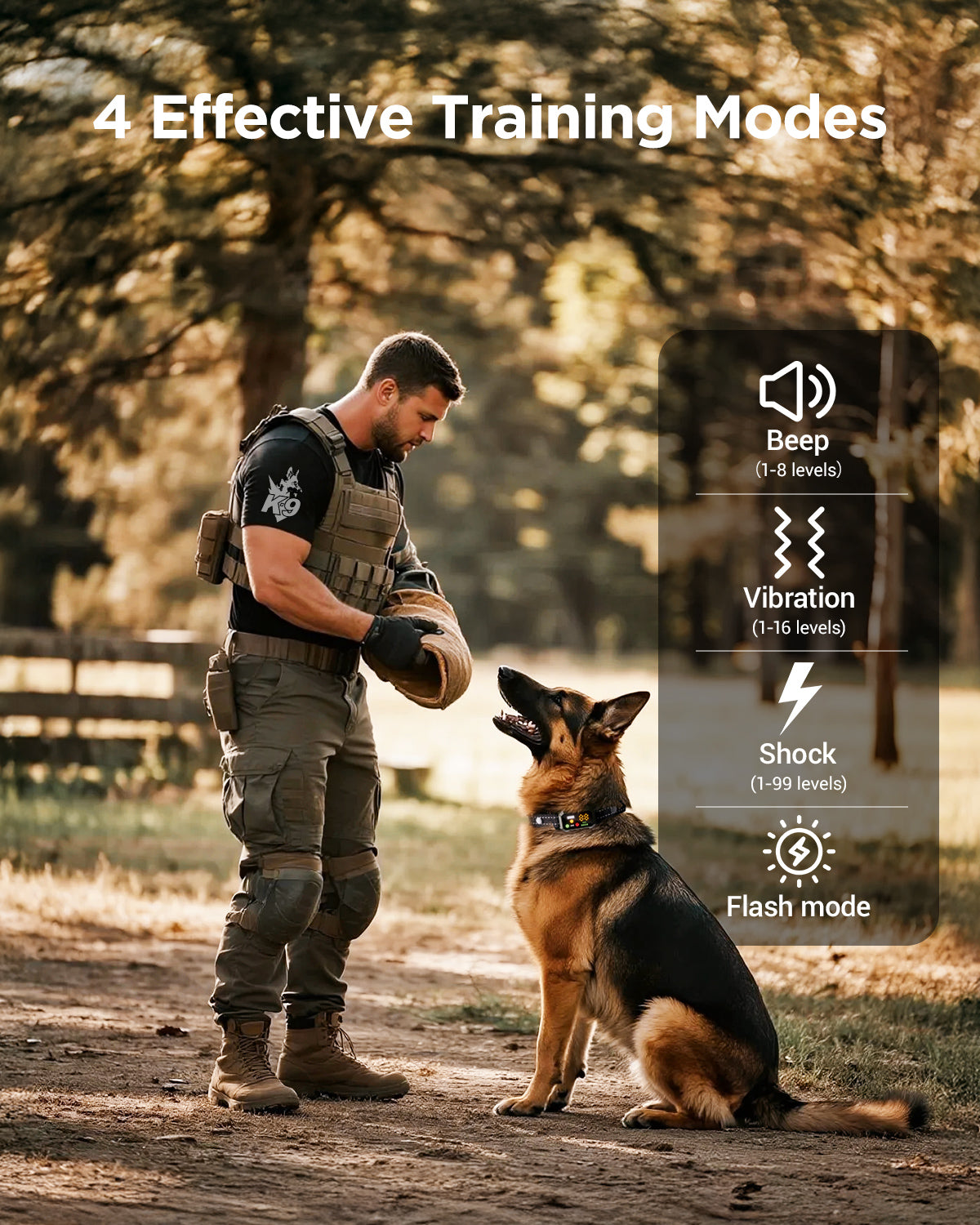 BLACKDOG Military Dog Shock Collar (Army green)