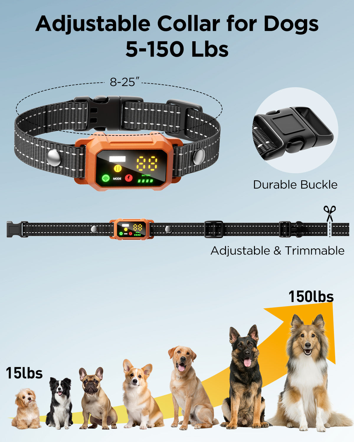 BLACKDOG Military Dog Shock Collar (orange)